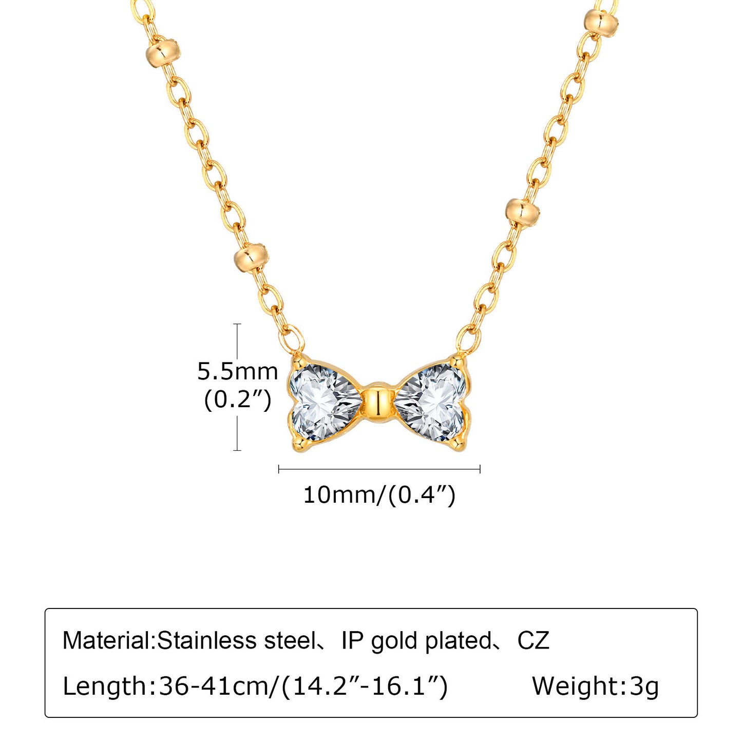 Bow Pendant Necklace