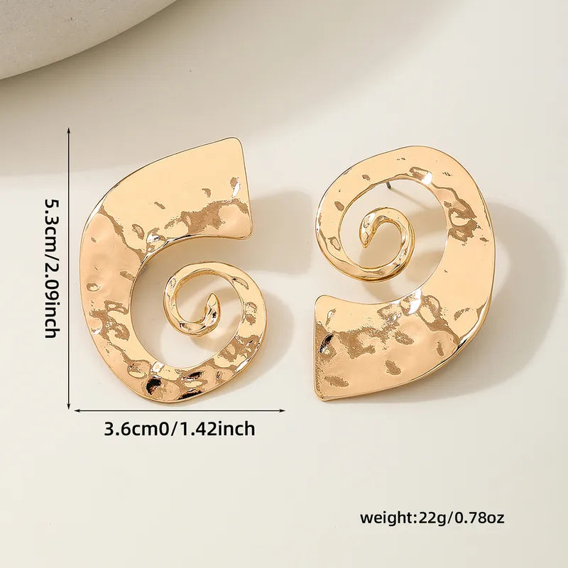 Oversized Spiral Earrings
