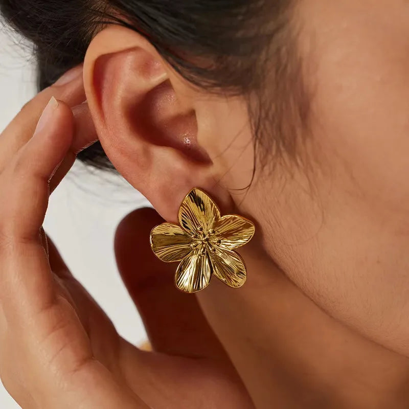 Bloom Flower Stud Earrings