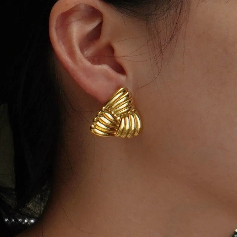 Triangle Stud Earrings
