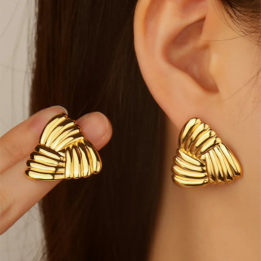 Triangle Stud Earrings