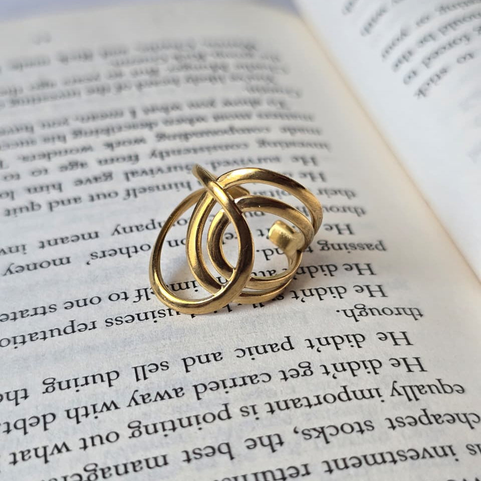 Triple Circle Statement Ring