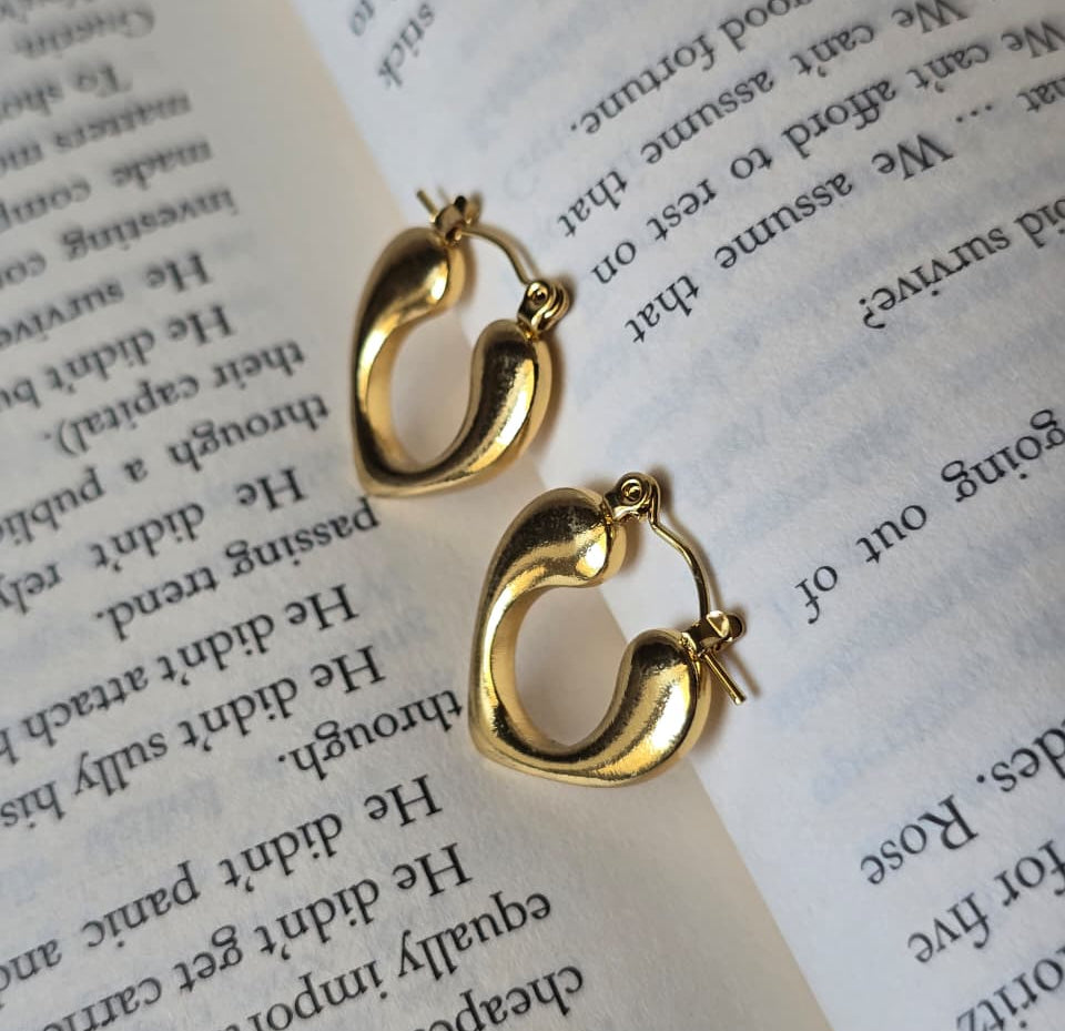 Heart Hoop Earrings