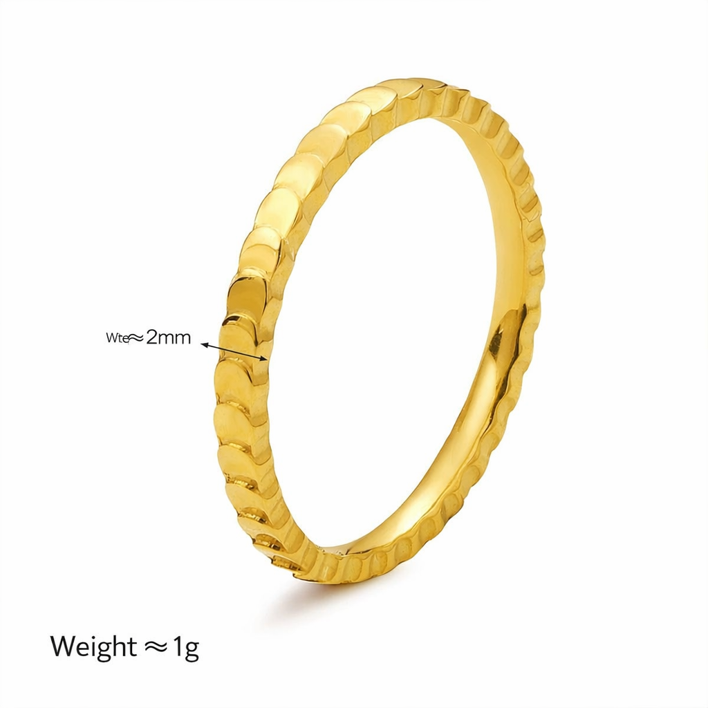 Minimal Fish Scale Ring