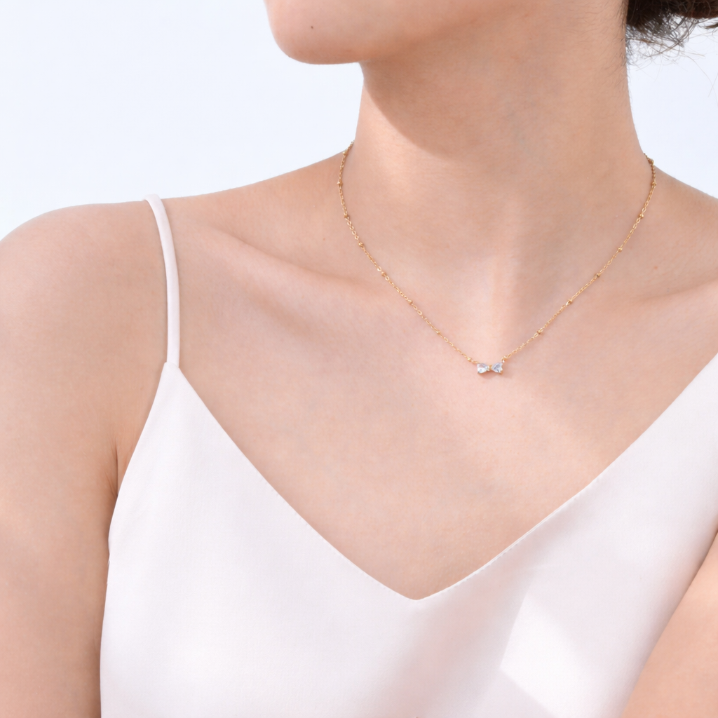 Bow Pendant Necklace