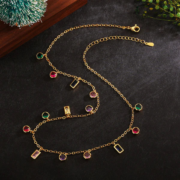 Multicolor Minimal Necklace