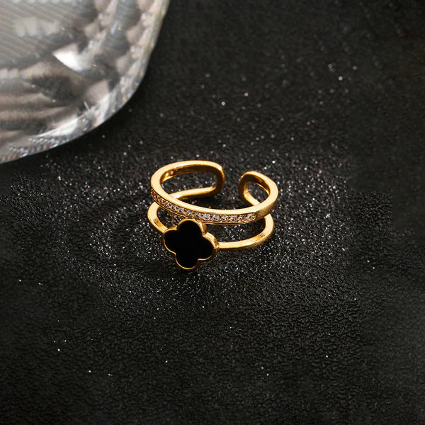 Lucky Clover Duo Band Ring