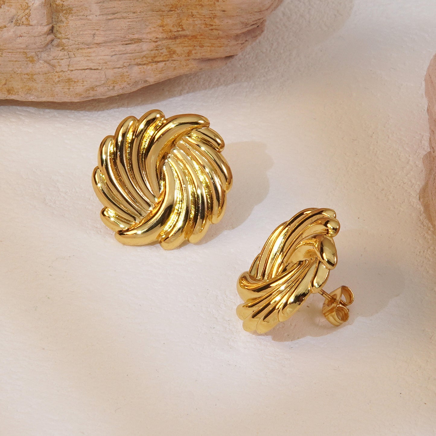Twisted Knot Stud Earrings