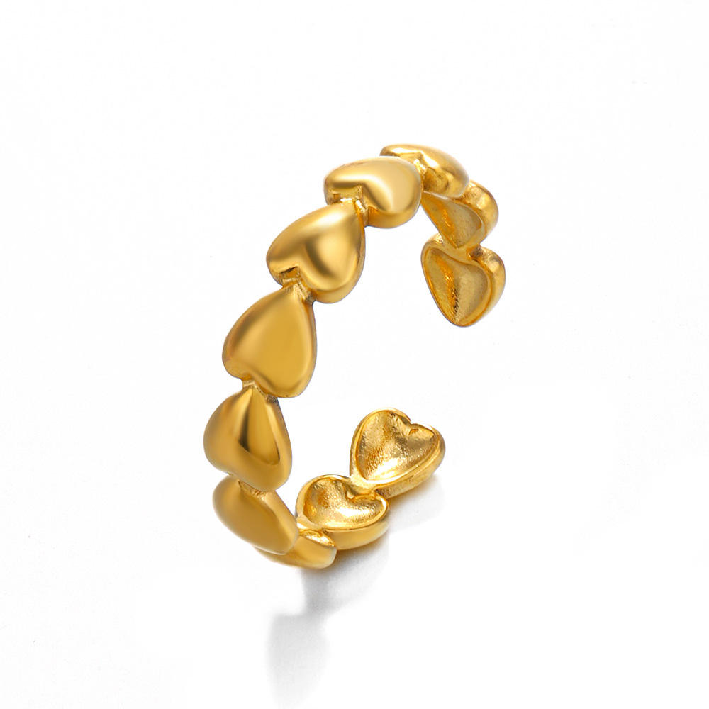 Hearts Adjustable Rings