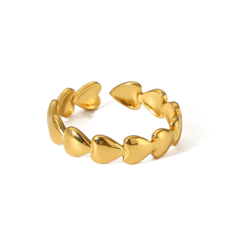 Hearts Adjustable Rings