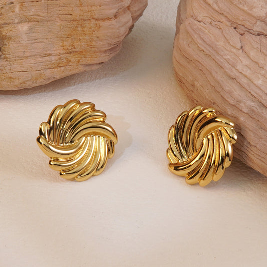 Twisted Knot Stud Earrings
