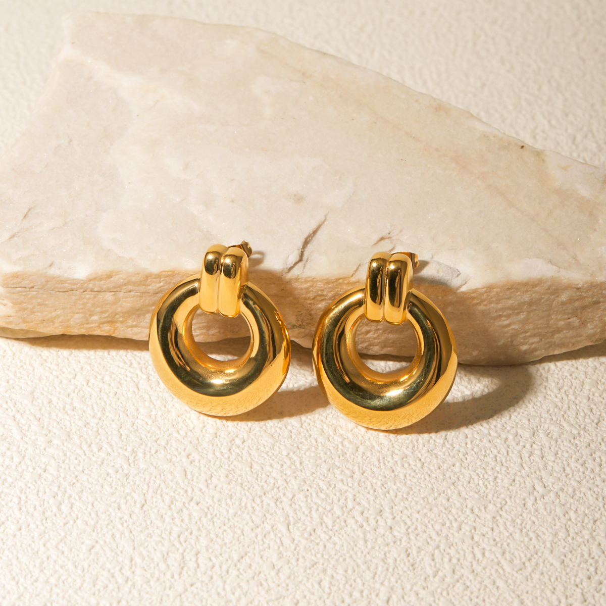 Chunky Dome Hoop Earring