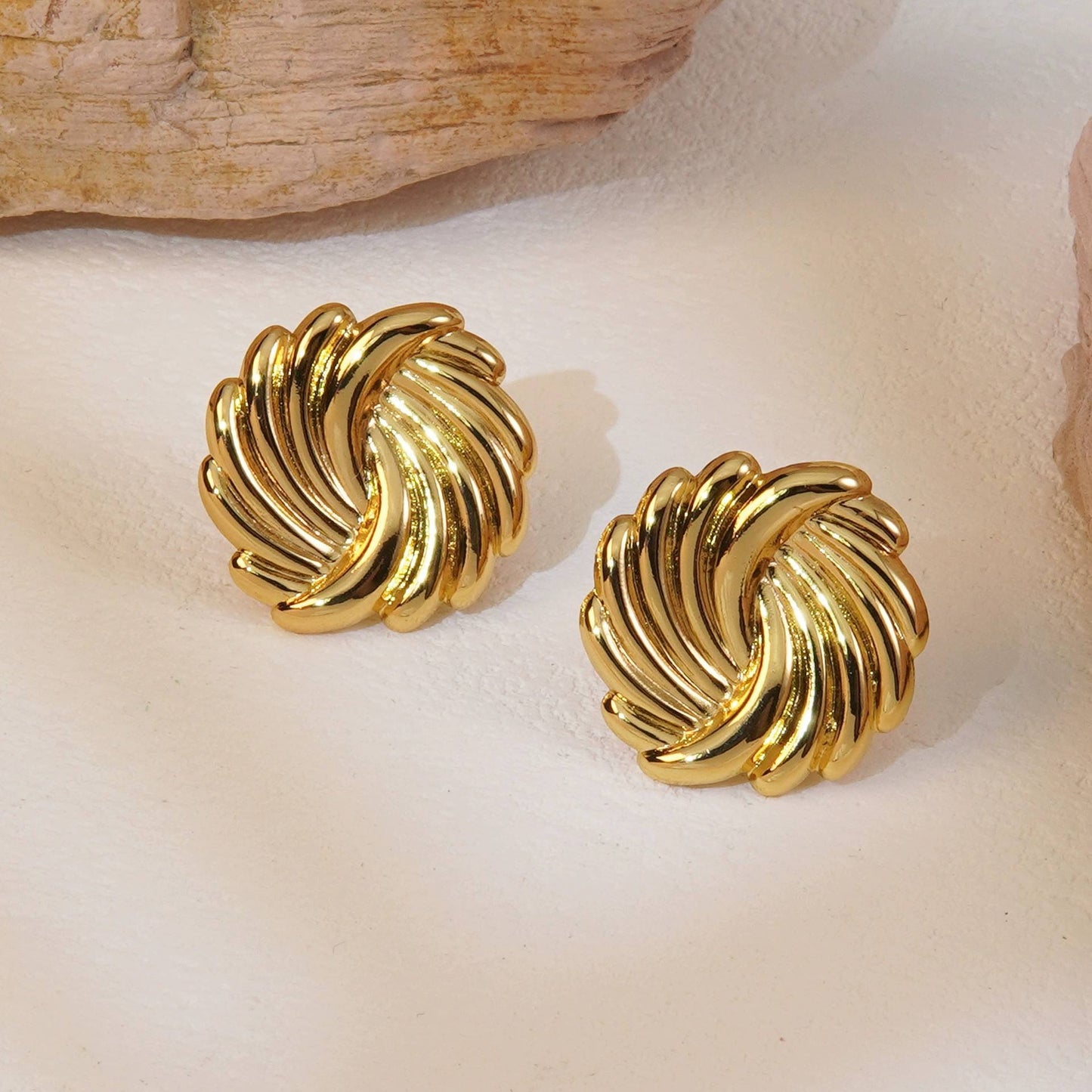 Twisted Knot Stud Earrings