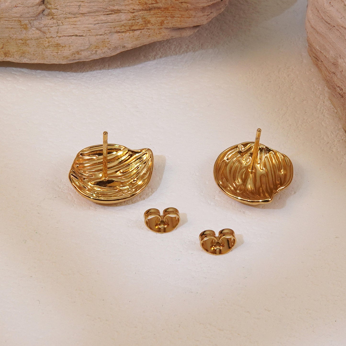 Small Coconut Stud Earrings