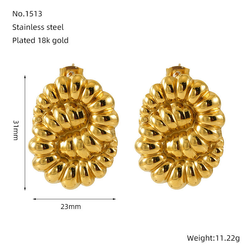 Bubble Cluster Stud Earrings