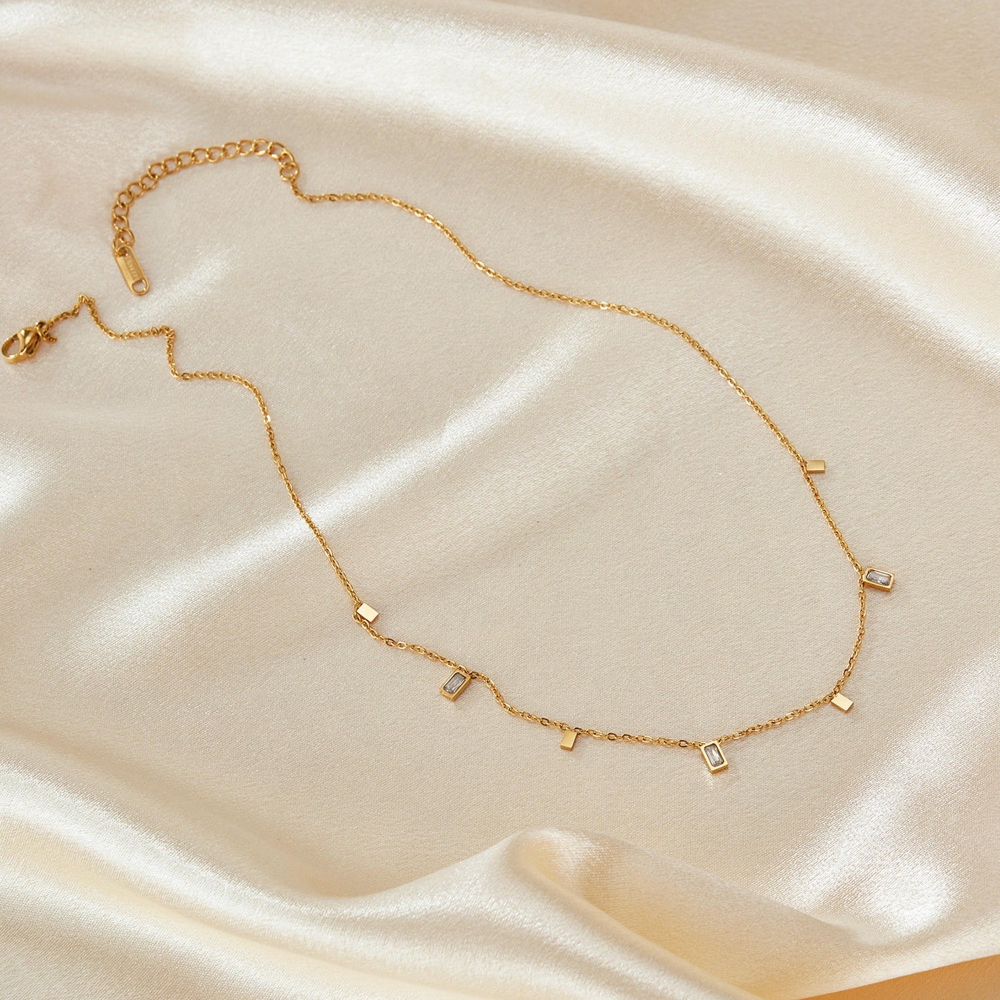 Crystal Prism Drop Necklace
