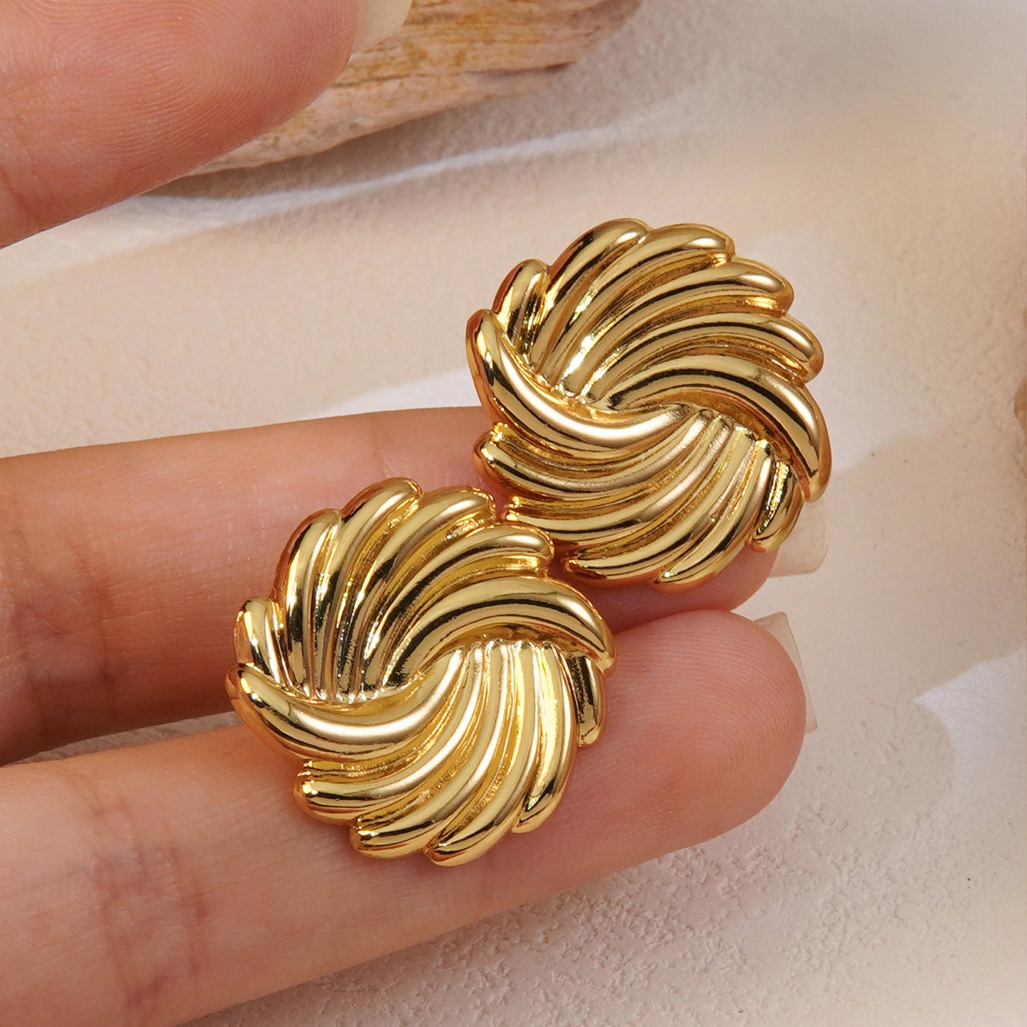 Twisted Knot Stud Earrings