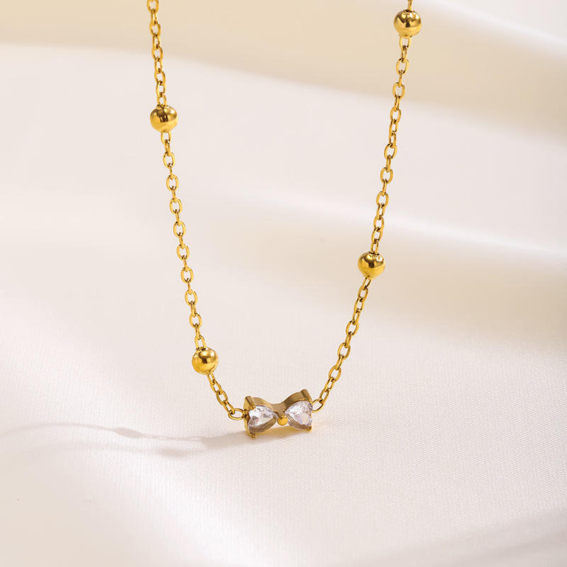 Bow Pendant Necklace