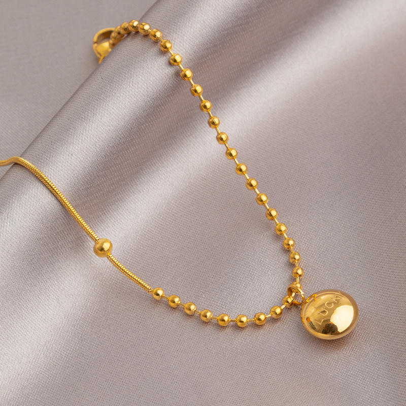 Wrapped Rice Beads Lucky Charm Anklet