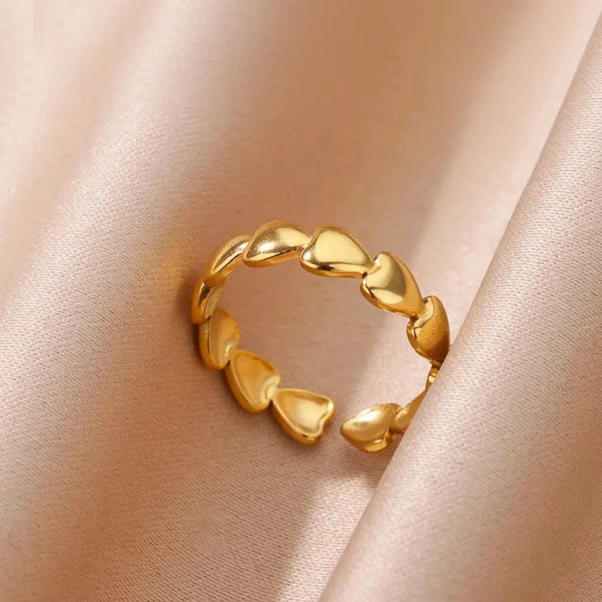 Hearts Adjustable Rings