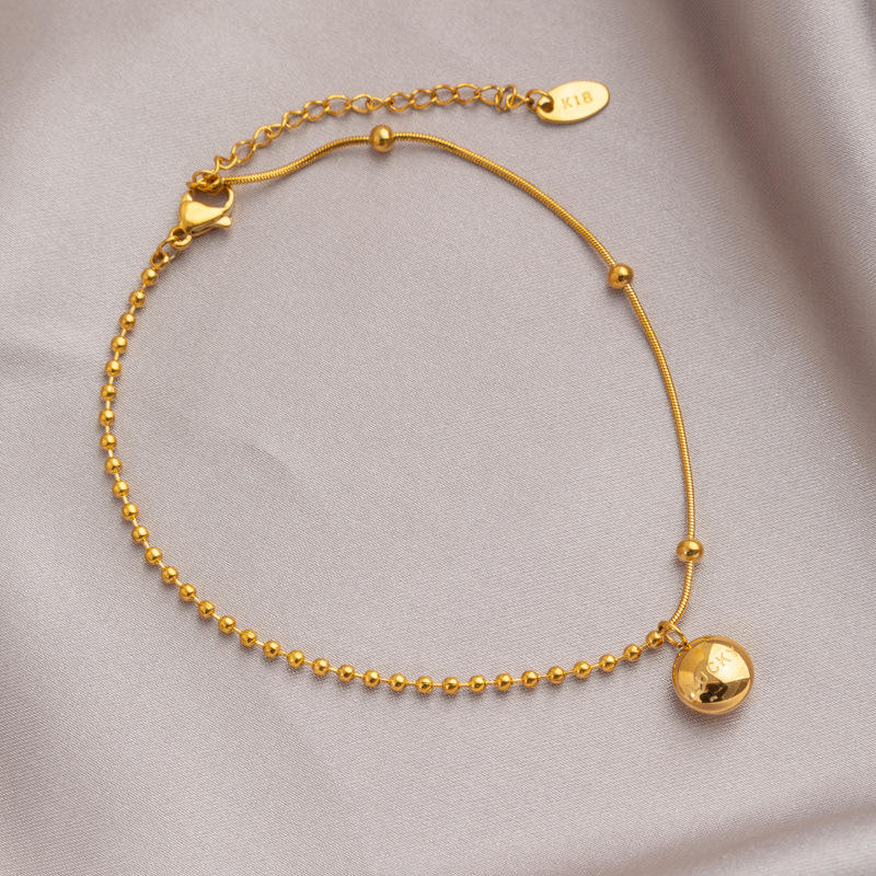 Wrapped Rice Beads Lucky Charm Anklet