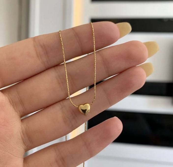 Minimal Soft Heart Necklace