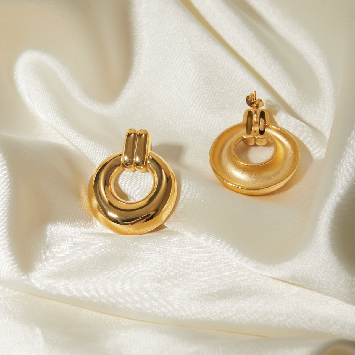 Chunky Dome Hoop Earring