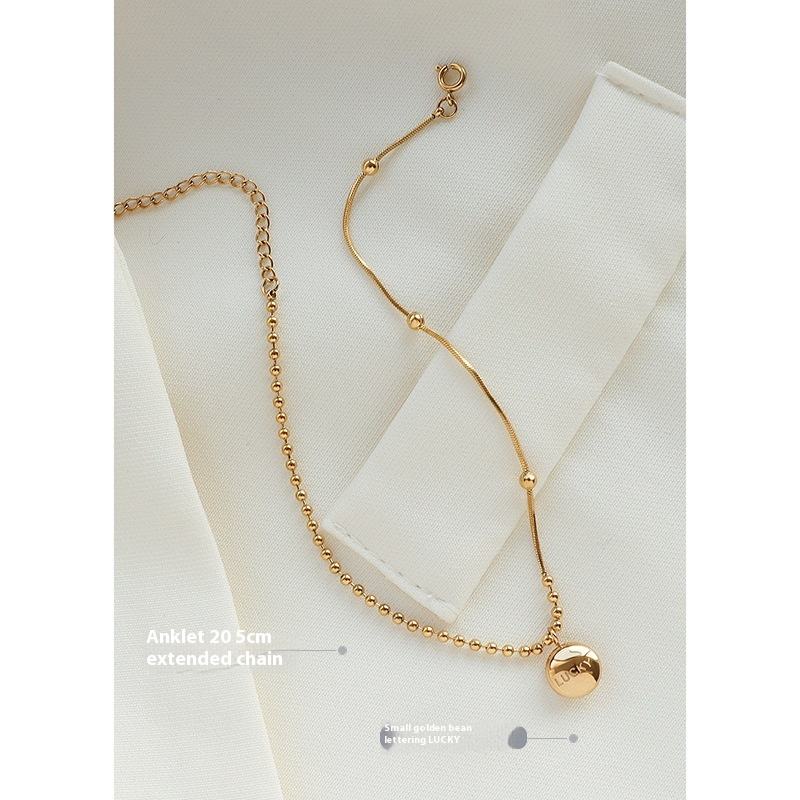Wrapped Rice Beads Lucky Charm Anklet