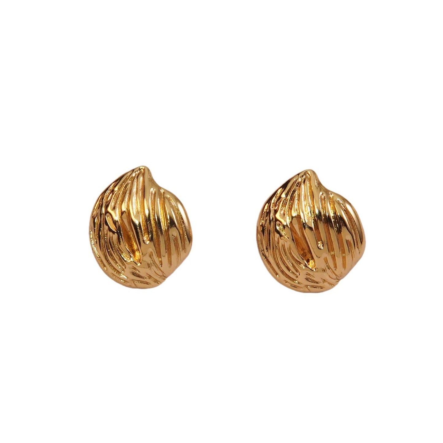 Small Coconut Stud Earrings