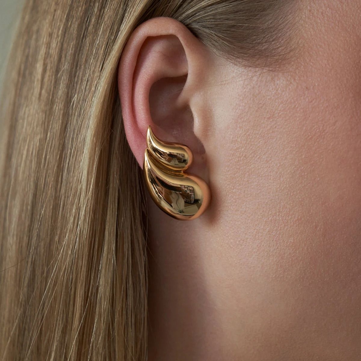 Water Droplets Stud Earrings