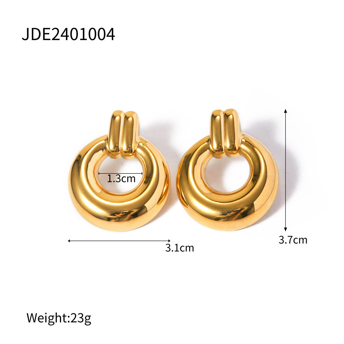 Chunky Dome Hoop Earring