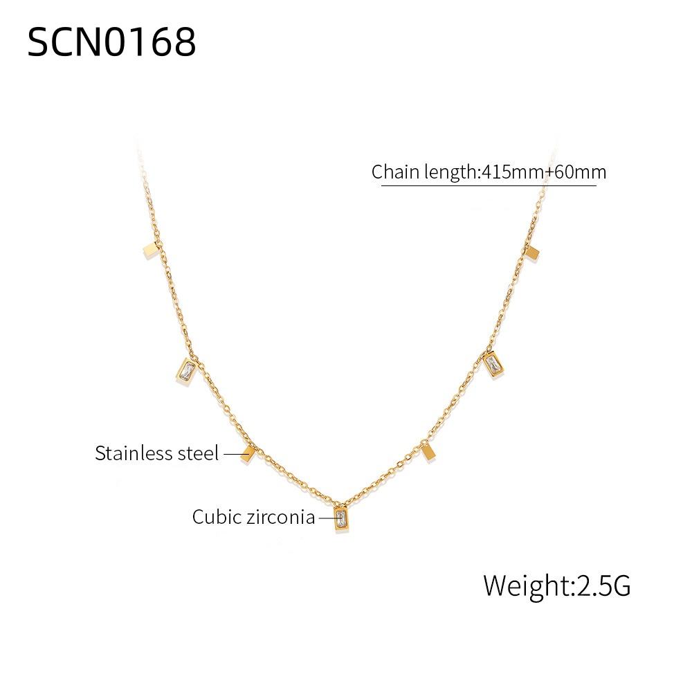 Crystal Prism Drop Necklace