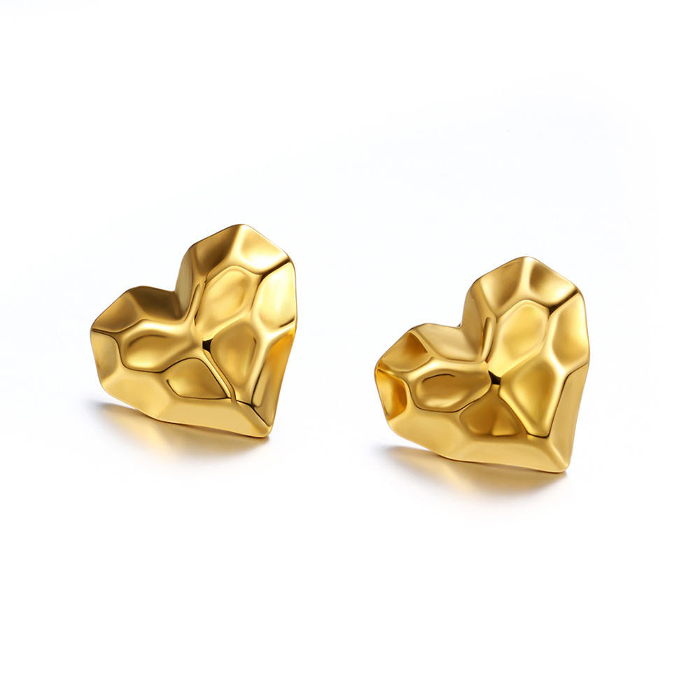 Dainty Heart Stud Earrings