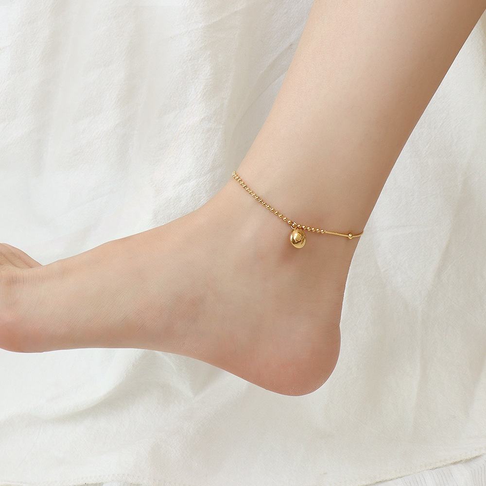 Wrapped Rice Beads Lucky Charm Anklet
