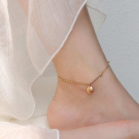 Wrapped Rice Beads Lucky Charm Anklet