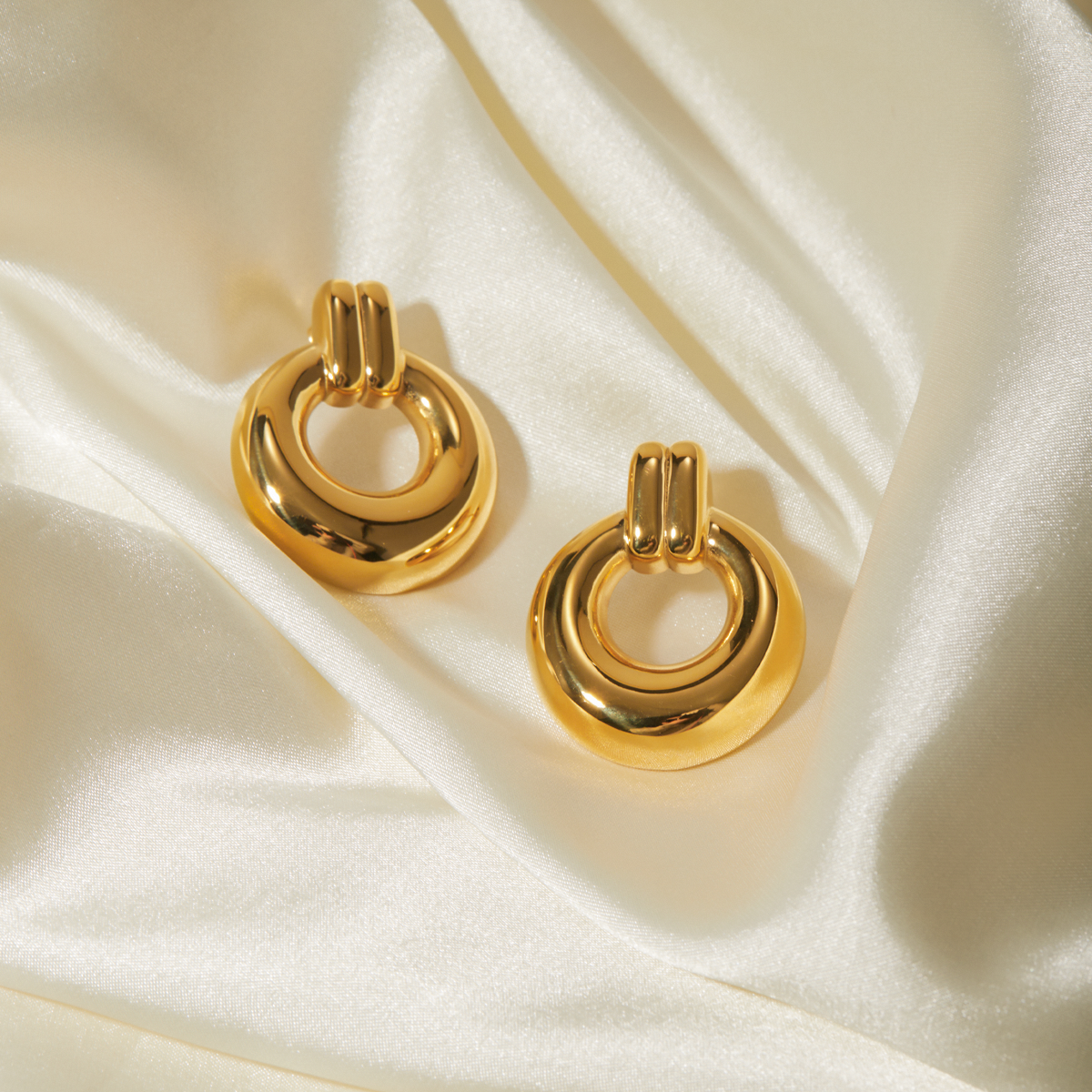 Chunky Dome Hoop Earring