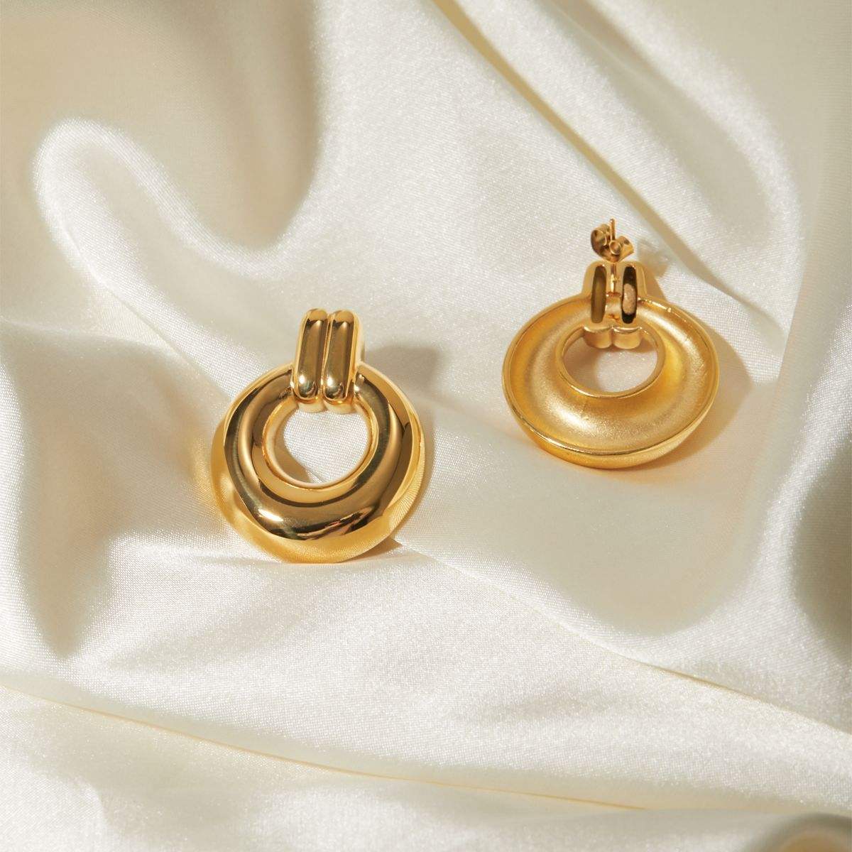 Chunky Dome Hoop Earring
