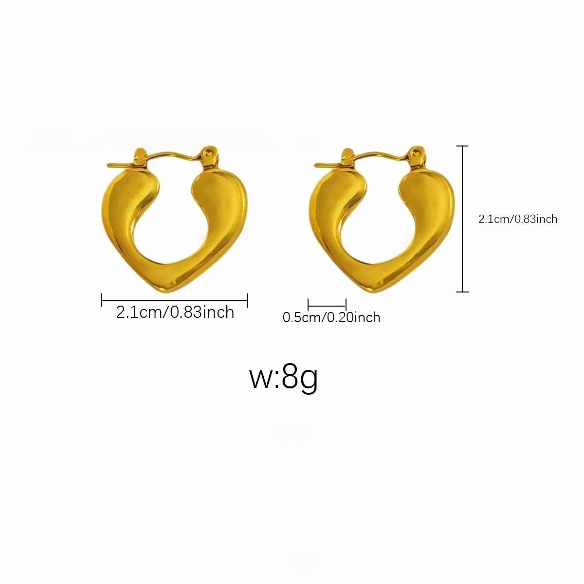 Heart Hoop Earrings