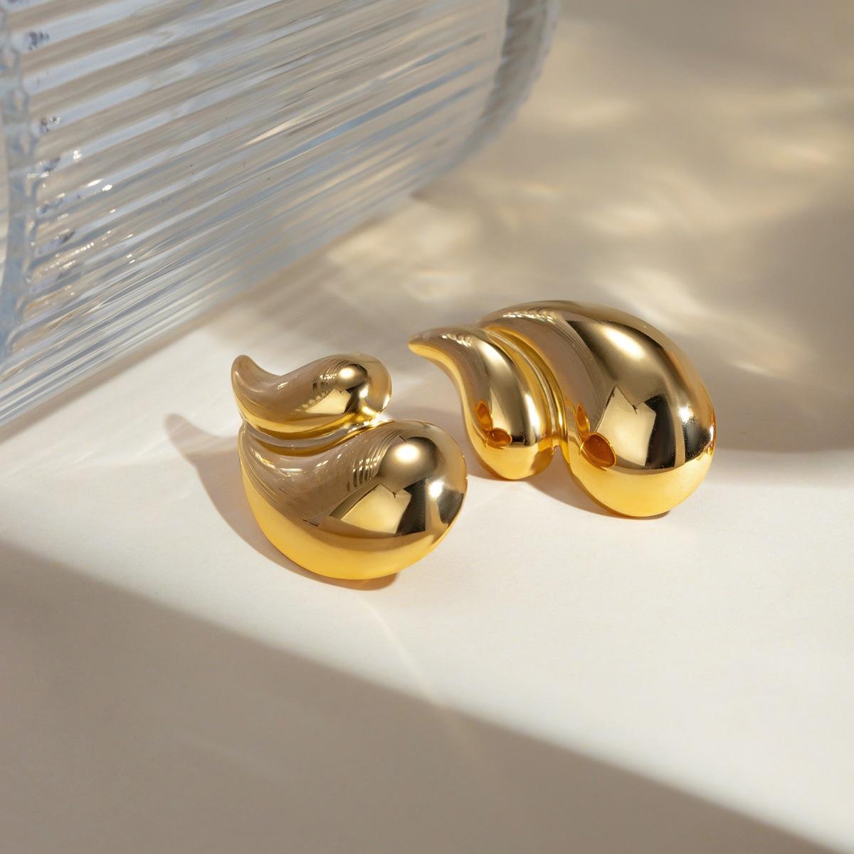 Water Droplets Stud Earrings