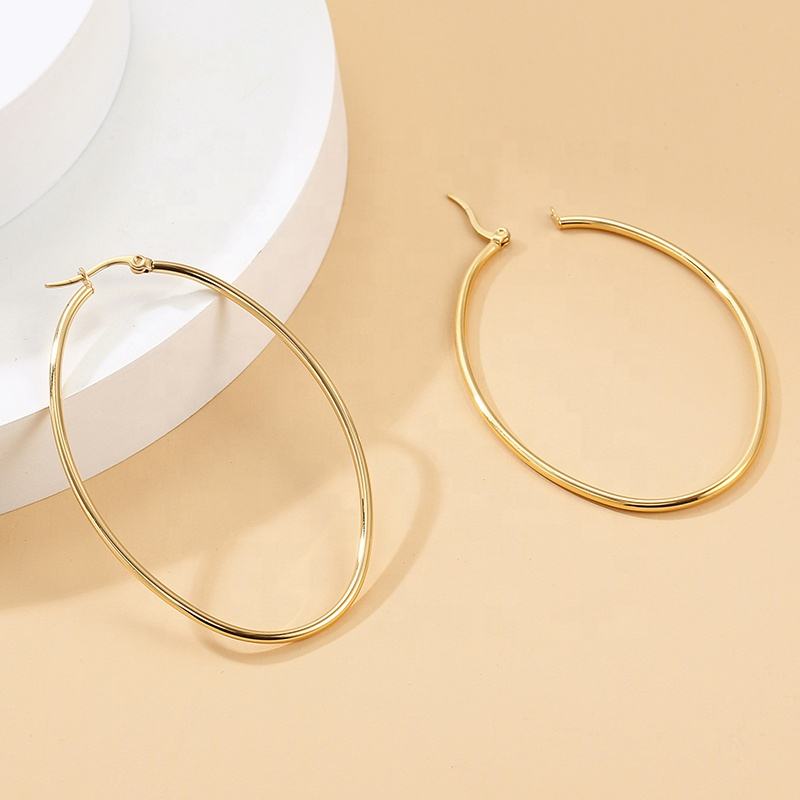 Round Hoop Earrings 5cm