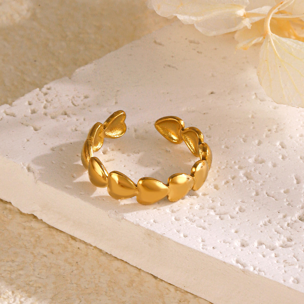 Hearts Adjustable Rings