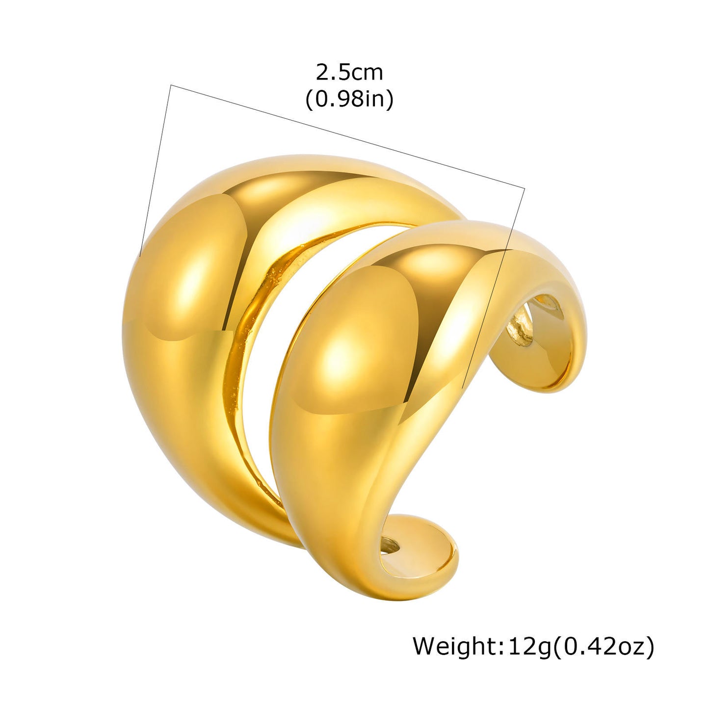 Chunky Double Band Ring