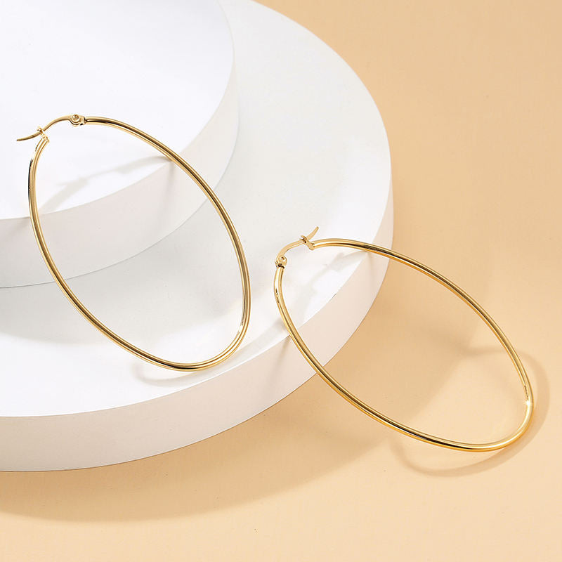 Classic Hoop Earrings 5cm & 7cm
