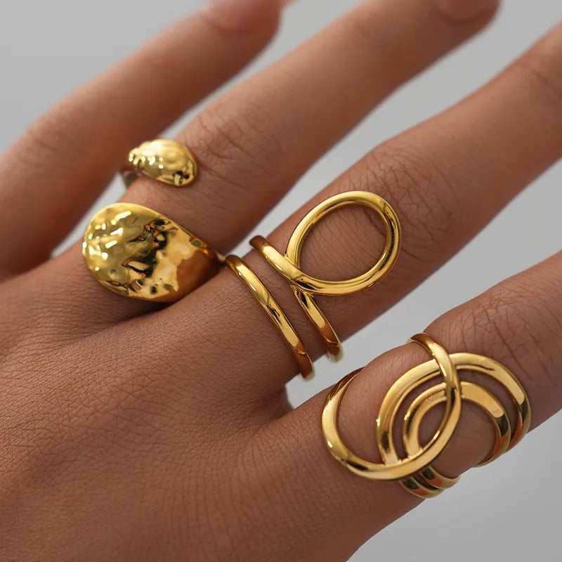 Triple Circle Statement Ring
