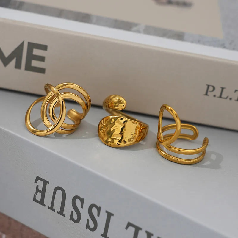 Triple Circle Statement Ring