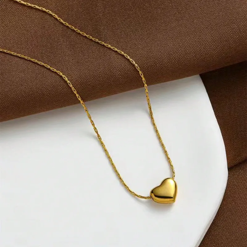 Minimal Soft Heart Necklace