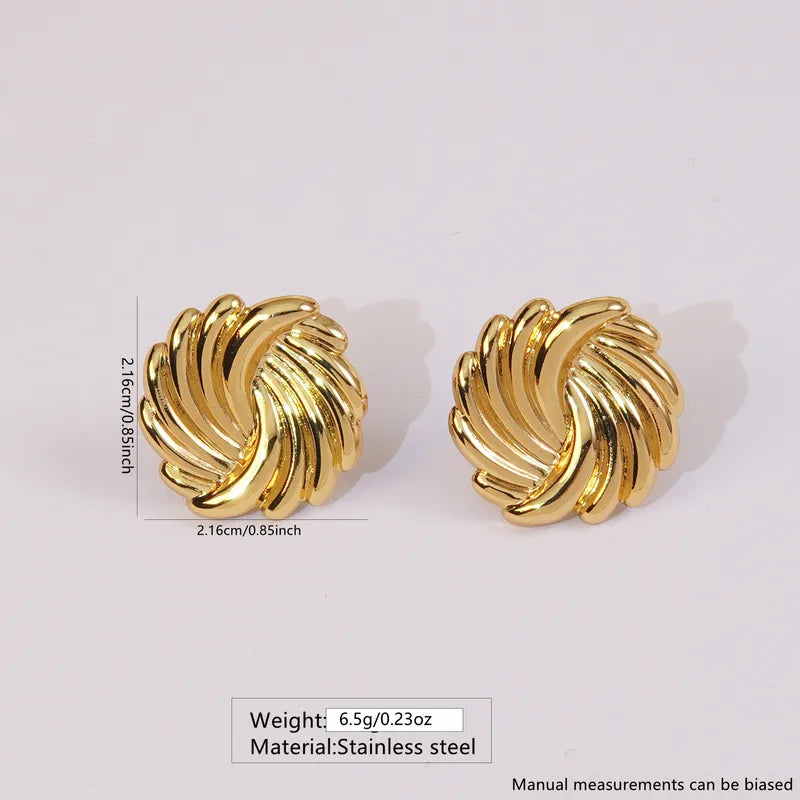 Twisted Knot Stud Earrings