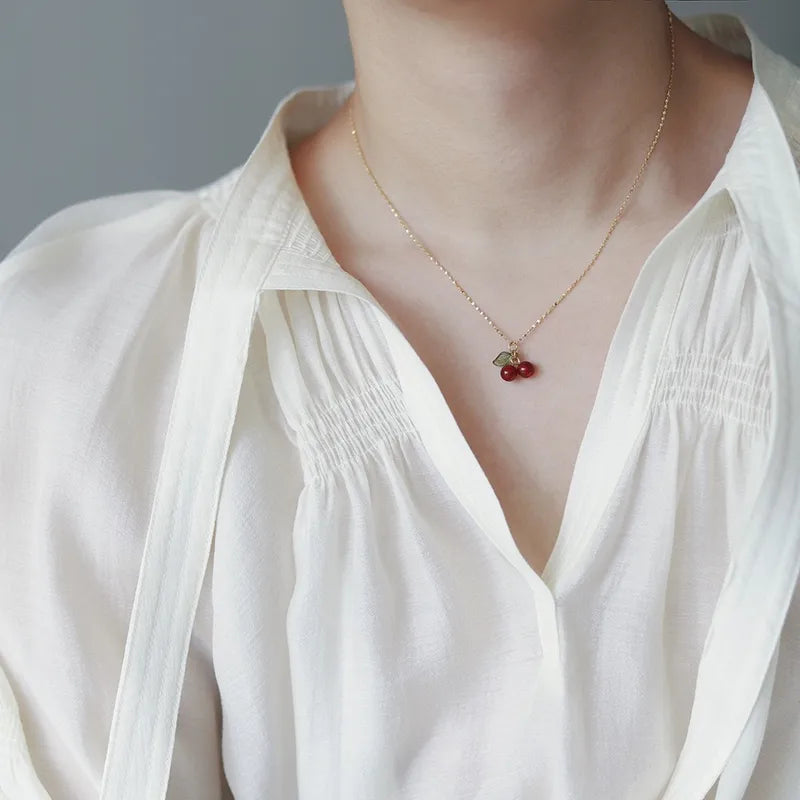 Classic Cherry Necklace
