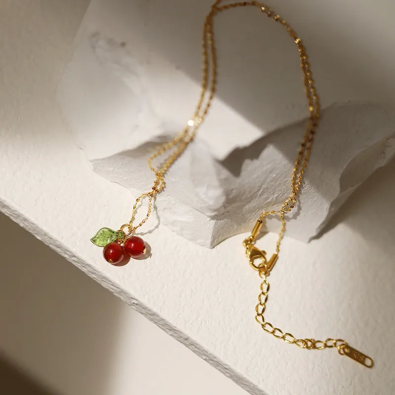 Classic Cherry Necklace