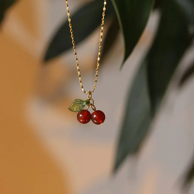 Classic Cherry Necklace